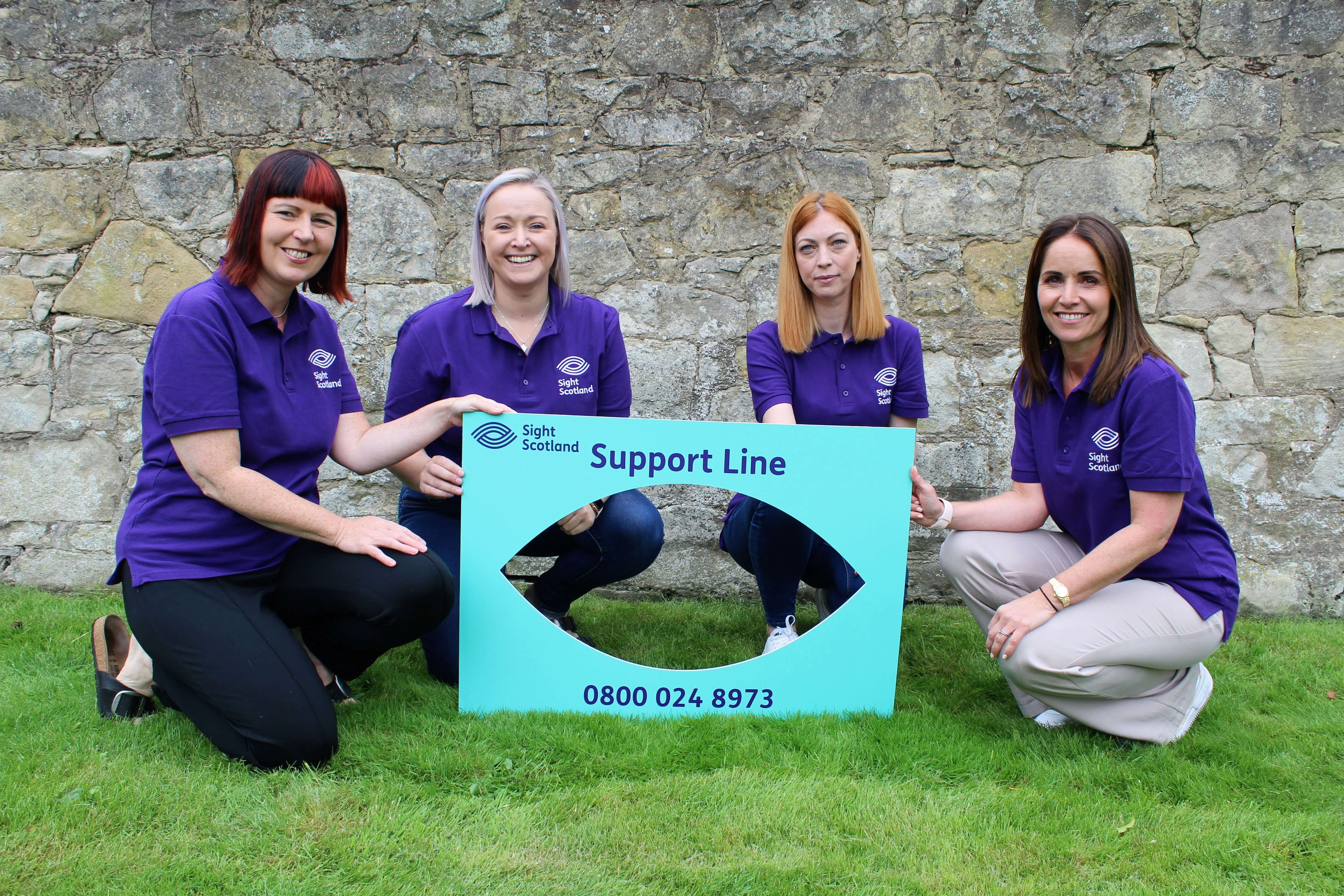 Staff from Sight Scotland